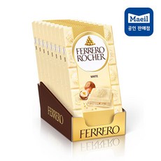 페레로로쉐 초콜릿바 화이트(판초콜릿), 90g, 8개
