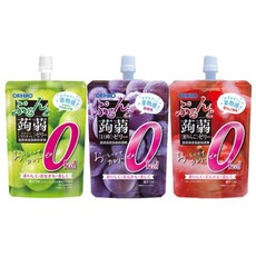 일본 오리히로 곤약젤리 제로 칼로리 파우치 3종 24개 세트 거봉 샤인머스캣 사과