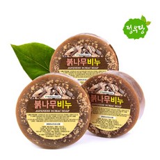 정우당 [수제비누] 붉나무 비누 3set, 80g, 3개 - 붉나무추출물