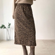 네모 여성용 제시호피 스커트