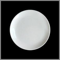대명멜라민 미색 - 멜라민 원형접시 민경사라 (국내생산 멜라민 흰그릇 하얀그릇 업소용그릇), (N-5-12경), 1개
