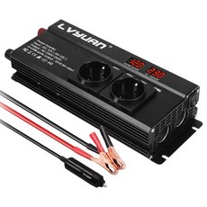 LVYUAN 인버터 2600W 12V 220V 3 소켓 타입 강력한 50hz 차량용 4USB 출력 컨버터, 1개