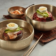 [사그담] 30년전통 지장산 칡냉면 물+비빔 각각2인분, 색상:단일상품