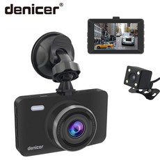 Denicer 대시 캠 풀 hd 1080 p 등록 기관 차량 카메라 3.0 "후면보기 자동 비디오 레코더와 스크린 자동차 dvr 카메라 듀얼 렌즈, D704(A1), Add 32G(A1), 중국(A1)