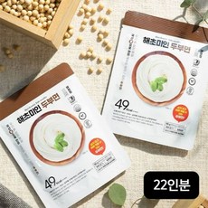 해초미인 두부면 22인분 세트(두부면 22개+비빔소스 10개+우동맛스프 10개+... -, 단일옵션