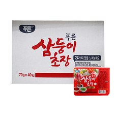 푸른식품 삼둥이 초장 70g X 40개 (BOX) - 삼층화초장