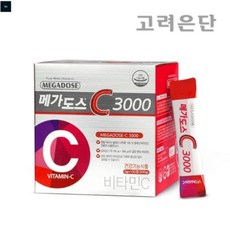 고려은단 메가도스C 3000 100포 면역 분말 영국산 순수 가루 비타민C, 1개