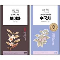 쌍계 보이차 100T + 수국차 차 티백