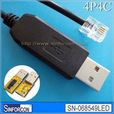 맞춤형 핀아웃 USB rs485-rj45 RJ11 RJ12 RJ9 RJ10 모듈러 플매트 카펫 매트 러그 통신 케이블, 03 USB RS485 to 4P4C_01 0.2m