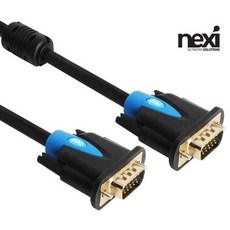 NX955 RGB 수수 슬림케이블 모니터 케이블 15핀 BLUE 30M, 1개