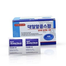 알콜티슈 대일제약 알콜스왑 100매 소독솜(4578EA), 개1개, 본상품선택