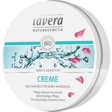독일 라베라 Lavera 시어버터 & 아몬드 베이시스 센시티브 페이스크림, 2개, 150ml