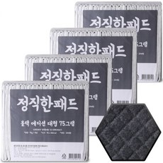 정직한패드 블랙 대형 100매 프리미엄 참숯 애견 강아지 배변패드, 블랙 대형(76x60) 75g X 100매 - 정직한패드특대형