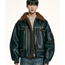 DOFFJASON 럼버잭 시어링 무톤 보머 BROWN DJ23FWMMT004BRN 380781