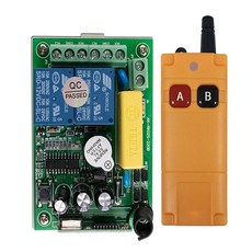 2000m AC 220V 2CH 2CH 무선 원격 제어 LED 조명 스위치 릴레이 출력 라디오 RF 송신기 및 315/433 MHz 수신기|스위치|, 파란, 1개, 315MHZ