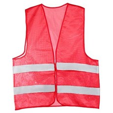 uxcell Reflective Mesh Design Security Vest for Jogging Traffic Safety Dark Red, One Color _One Size, One Color _One Size