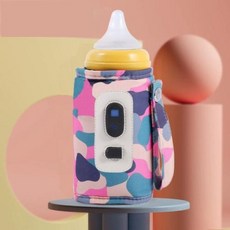 휴대용보틀워머 젖병중탕기 용 우유 워머 젖병 히터 휴대용 USB 병 야외 여행 액세서리, 1) Pink-camouflage, 1개