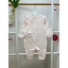 해피랜드 토끼모양9부우주복 80 사이즈 아기우주복 신생아우주복 유아 아기 아동 주니어 여아 남아