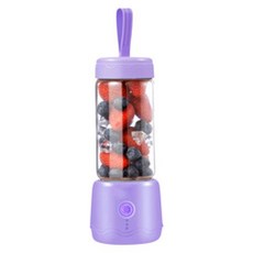 미니 USB 전기 착즙기 휴대용 믹서기 Bpa 상업용 흔들림 및 스무디 컵 8 블레이드, 1) K28 8 Blades Purple - 6V