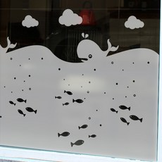 창문시트지고래