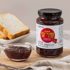 GLORYHY숲속의아침 국내산딸기! 정품딸기잼580g*2병 충남딸기명가 예산농산, 580g, 2개