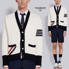톰브라운 21SS JERSEY 스티치 인타르시아 가디건 WT