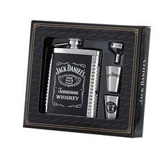 NMT Jack Daniels 라이선스 바웨어 라벨 선물 세트 6 온스 1oz 실버 - P0889001EWDRLW7, 기본
