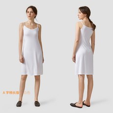 속치마 모달 탱크탑 이너스커트 보통길이 a글자 이너 선드레스 연결되어진 옷치마