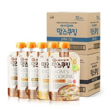 아이꼬야 맘스쿠킹 이유식 100gx25개 소불5+쇠고기5+닭백숙5+된장5+순두부5, 100gx25개(12개월 혼합)