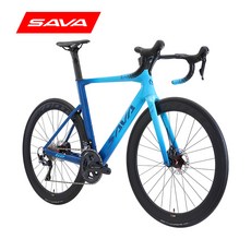 사바자전거 SAVA 도로 자전거 완전 숨겨진 내부 케이블 라우팅 탄소 섬유 22단 디스크 브레이크 Shimano 8020 가변 속도 경주용 자동차