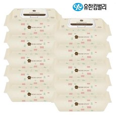 그린핑거 베베그로우 저자극 물티슈 캡100매 x10개, 10개, 단품
