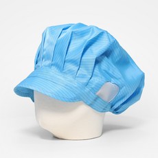 크린룸 모자 ( 여성용 ) 투피스 모자 무진모 방진모 제전모, 여성용 (L), 여성용(스카이블루), 1개