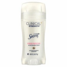 Secret Clinical+ Strength 땀 억제제 데오드란트 투명한 고체 가루 보호 73G 2.6OZ), 1개