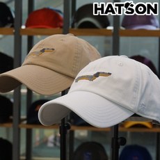 [햇츠온]K0HT402 HATSON 스트릿 브랜드 남자 여자 자수 닥스훈트 작은 로고 소프트 워싱 볼캡 야구 모자 AD