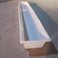 염소 먹이통 긴 여물통 먹이 밥통 플라스틱 블랙