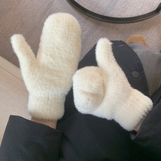 디데이즈 포근 양털 기모 방한 벙어리 장갑