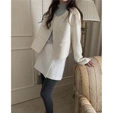 프리티영띵 pyt 미니숏 더블 핸드메이드 코트 (2color)