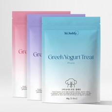 하이루디 강아지 그릭요거트 동결건조 국내산 유산균 간식, 40g, 3개, 3종세트