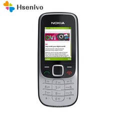 Nokia 2330c Refurbished-Original Unlocked Nokia 2330 Classic Java Bluetooth Unlock Cell Phone 1 년 보증, 배터리 1 개 충전기 1 개, 은색과 검은 색