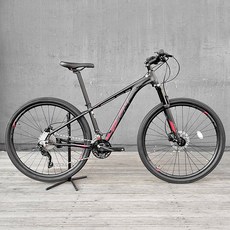 2022년 알톤 글림 M30 시마노 30단 MTB 자전거, 380, 무광 블랙(레드 데칼)