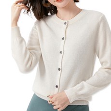  핑크셀럽 여성용 데일리 보들 라운드 니트 가디건  상품 이미지