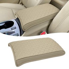 KBH 센터 콘솔 팔걸이 커버 Acura RDX 2013 2014 2015 2016 2017 2018용 자동차 중간 프로텍터 비닐 가죽 긁힘 방지 블랙, 베이지_Acura RDX 2013-2018, 1개