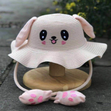 귀움직이는토끼모자