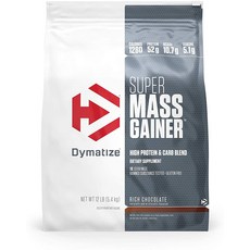 Dymatize Super Mass Gainer 다이마타이즈 슈퍼 매스 게이너 Protein Powder 12lbs 초콜렛