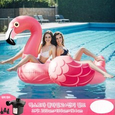 플라밍고 튜브 대형 물놀이 홍학 새 감성, 플라밍고203cm196cm124cm+펌프