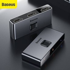 Baseus 듀얼 모드 HDMI 분배기 양방향 스위치 1-in-2 또는 2-in-1 디지털 조, 상세내용참조