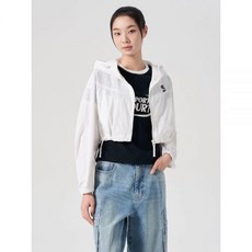 에잇세컨즈 여성 후드 크롭 점퍼 화이트 164339FY11