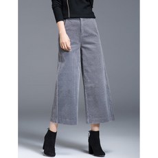 8부 레드 코르덴 겨울 가을 루즈핏 일자 빅사이즈 캐쥬얼 골덴 9부 슬랙스