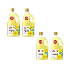 메온셀 사조 해표 카놀라유 1.5L X 4병 요리유 식용유 오일 튀김 볶음 에어프라이어 다양한 요리 대용량