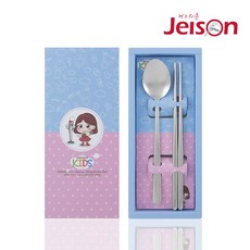 제이손 어린이 P형 진공젓가락 세트 (JKP2), 1개, 실버